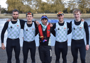 Cambridge University Lightweight rowers in their training camp kit