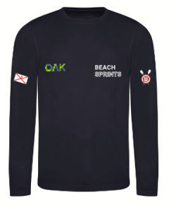 Jersey Coastal Rowing Club Rowing Club Black LS Basleayer unisex