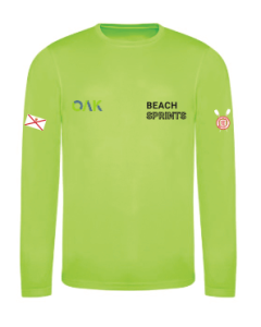 Jersey Coastal Rowing Club Rowing Club Neon Yellow LS Basleayer unisex