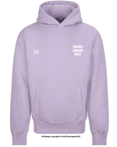 Thames London West Oversized Unisex Hoodies