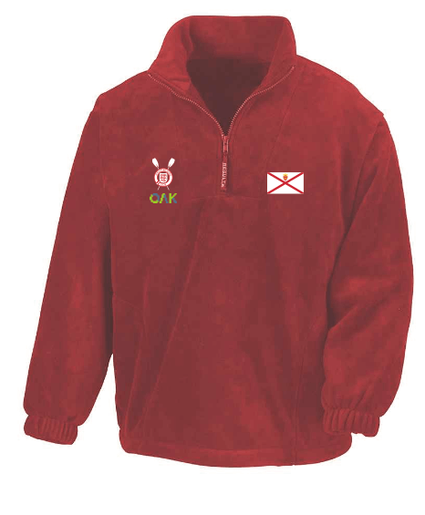 Jersey Coastal Rowing Club Fleece-Red unisex