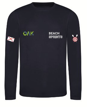 Jersey Coastal Rowing Club Rowing Club Black LS Basleayer unisex