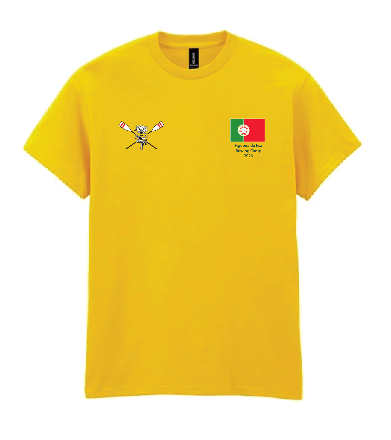 Lincoln Rowing Centre Yellow Cotton Tee Mens