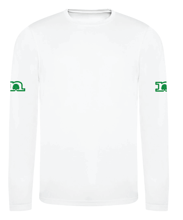 NCRA Longsleeve Plain Tech Tee White - Womens