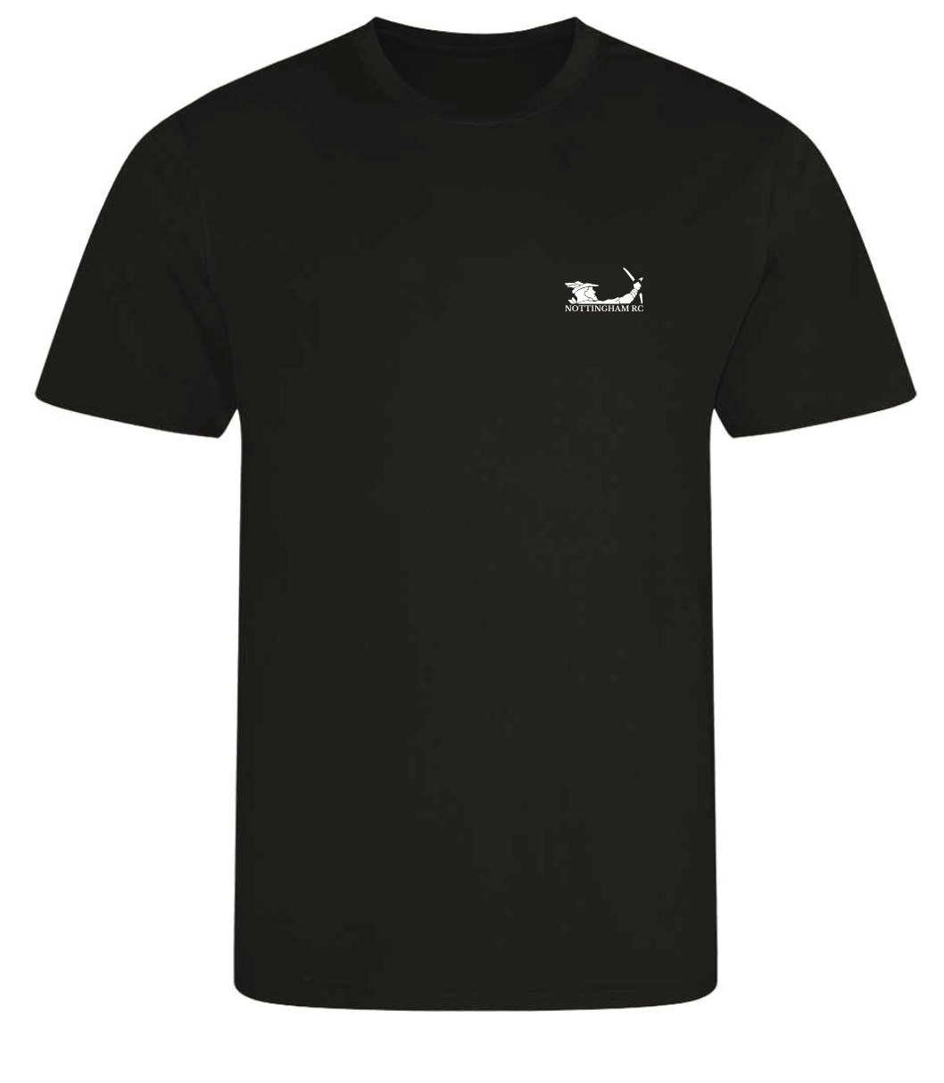 Nottingham Rowing Performance Tee Black