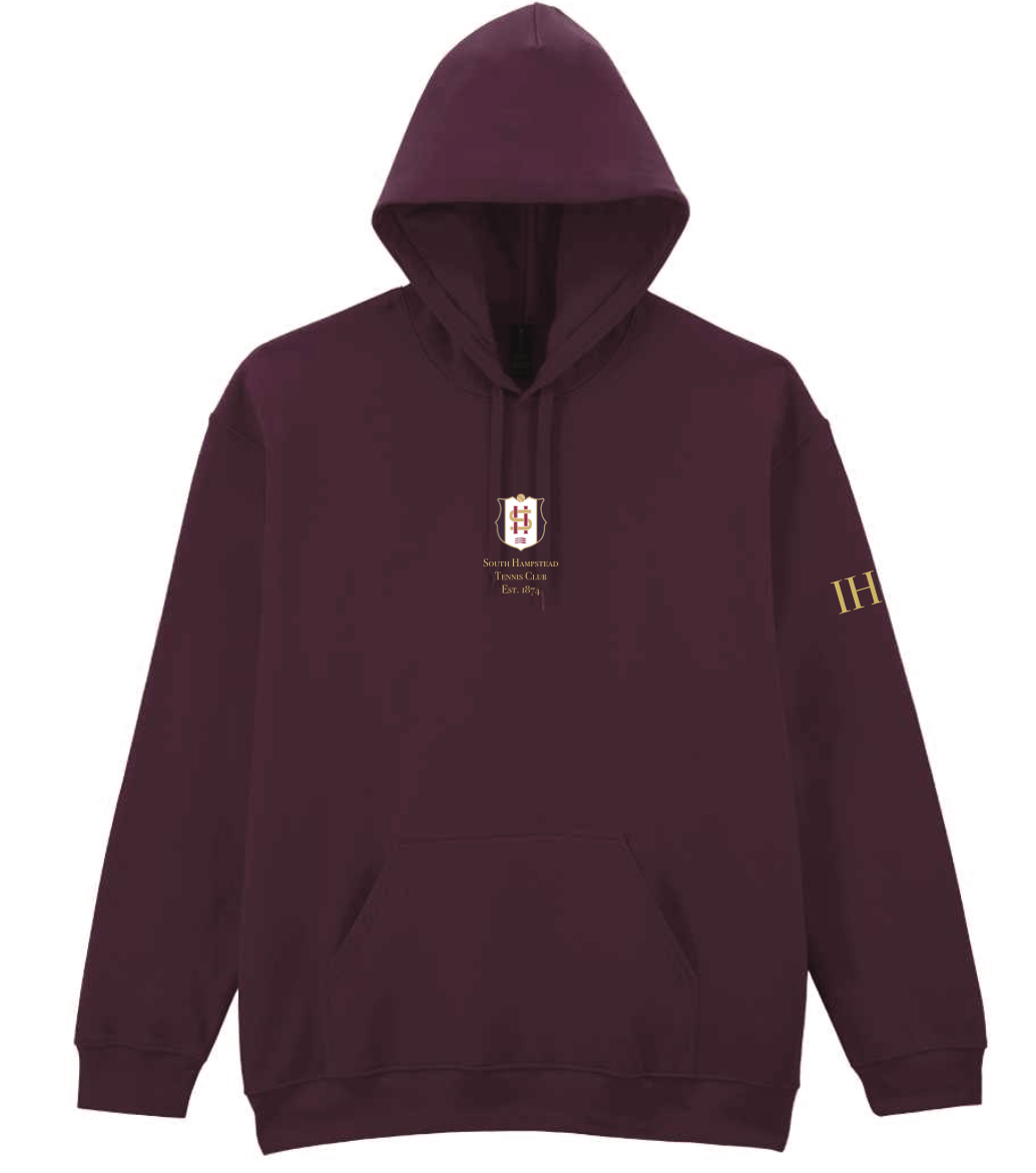 South Hampstead Tennis Club Classic Hoodie maroon