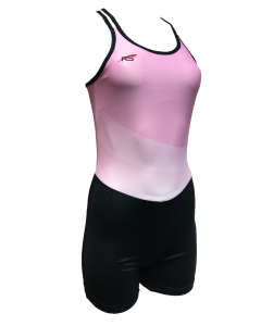 Strappy Unisuit Regular Shorts - Pink