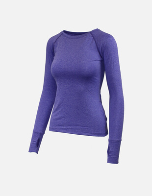Infinity Shirt Longsleeve Women Purple