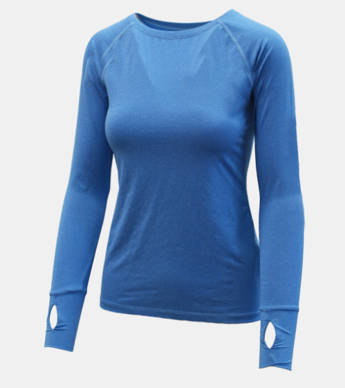 Infinity Shirt Longsleeve Women Blue